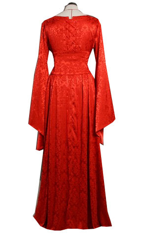Ladies Medieval Renaissance Costume and Headdress Size 16 - 18 Image
